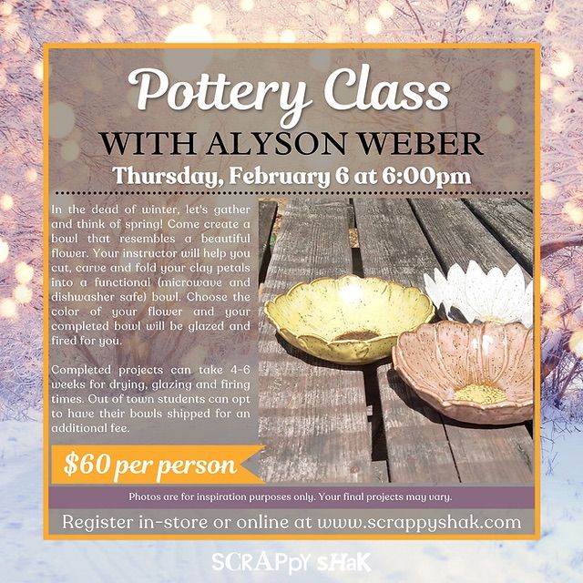 Pottery Class - Flower Bowl