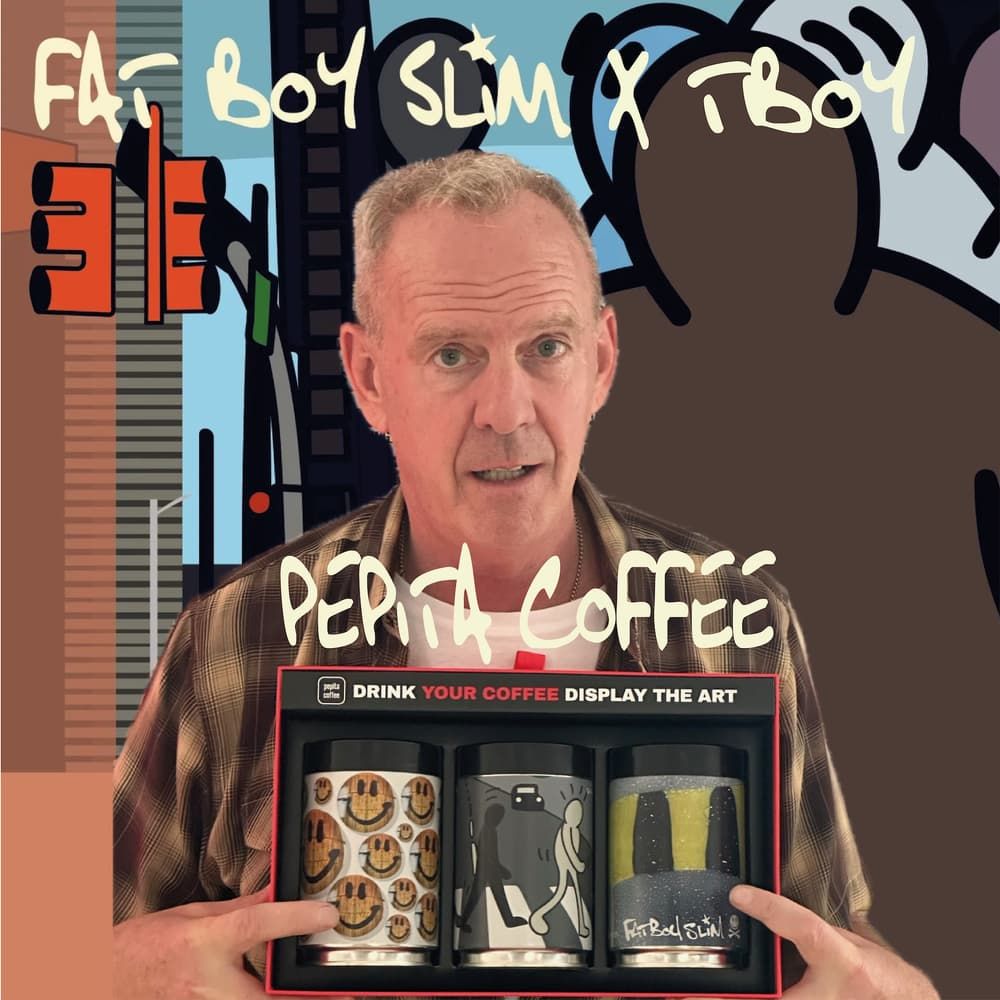 FATBOY SLIM X TBOY     SIGNED PEPITA COFFEE LAUNCH