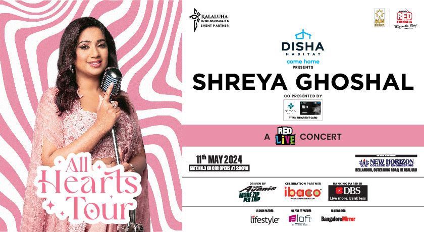 Shreya Ghoshal \u201cAll Hearts Tour" \u2013 Bengaluru