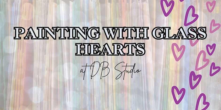 Heart Painting with Glass | Fused Glass db Studio