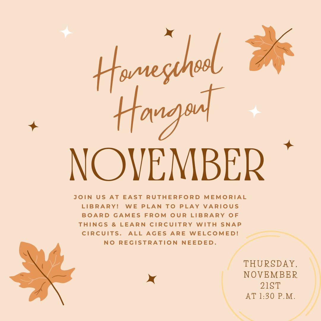 Nov. Homeschool Hangout