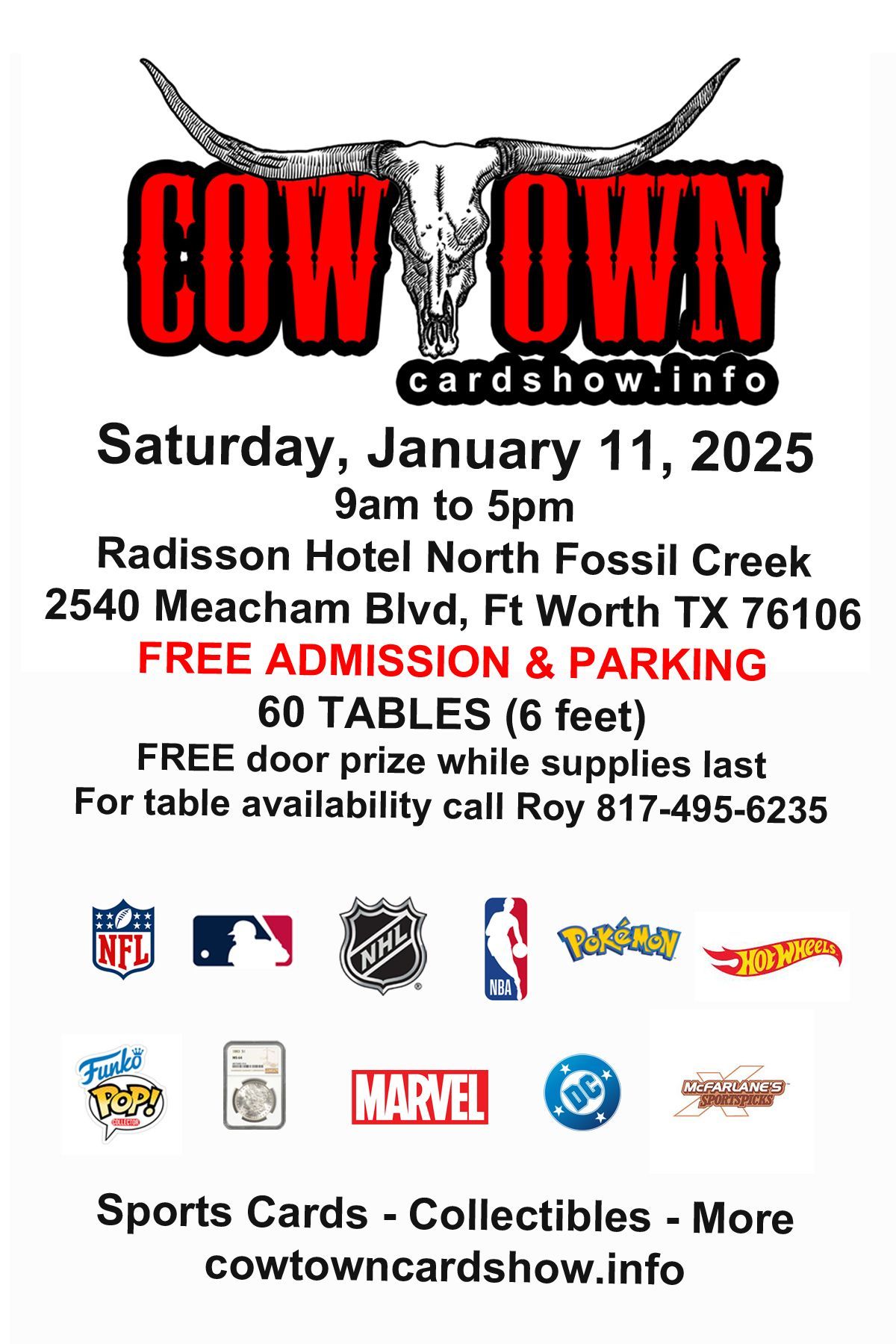 Cowtown card show Radisson Hotel Ft Worth