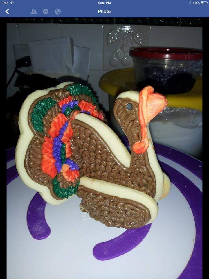 3D Turkey cookie decorating class 