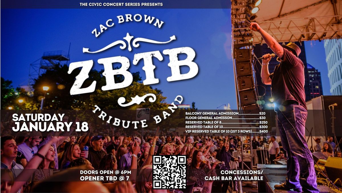 ZBTB(Zac Brown Tribute Band) at the La Porte Civic Auditorium