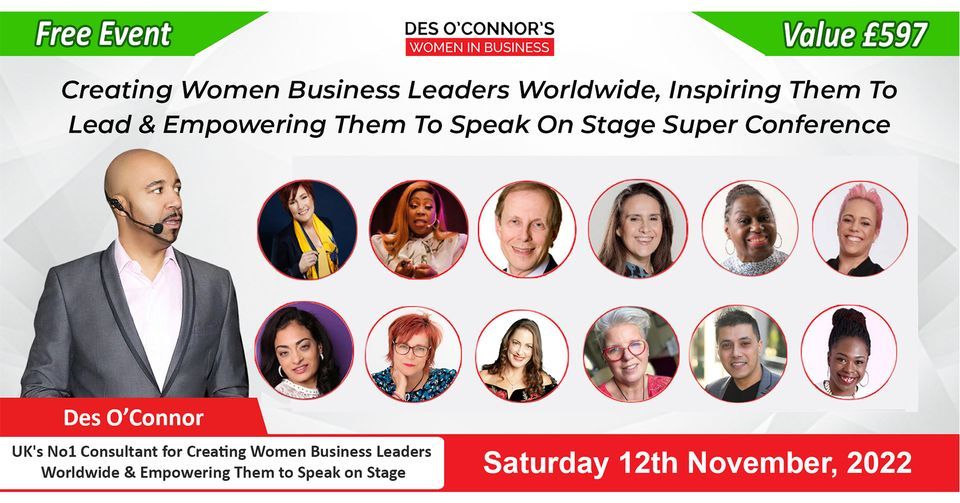 FREE Des O\u2019Connor\u2019s London Women in Business Conference