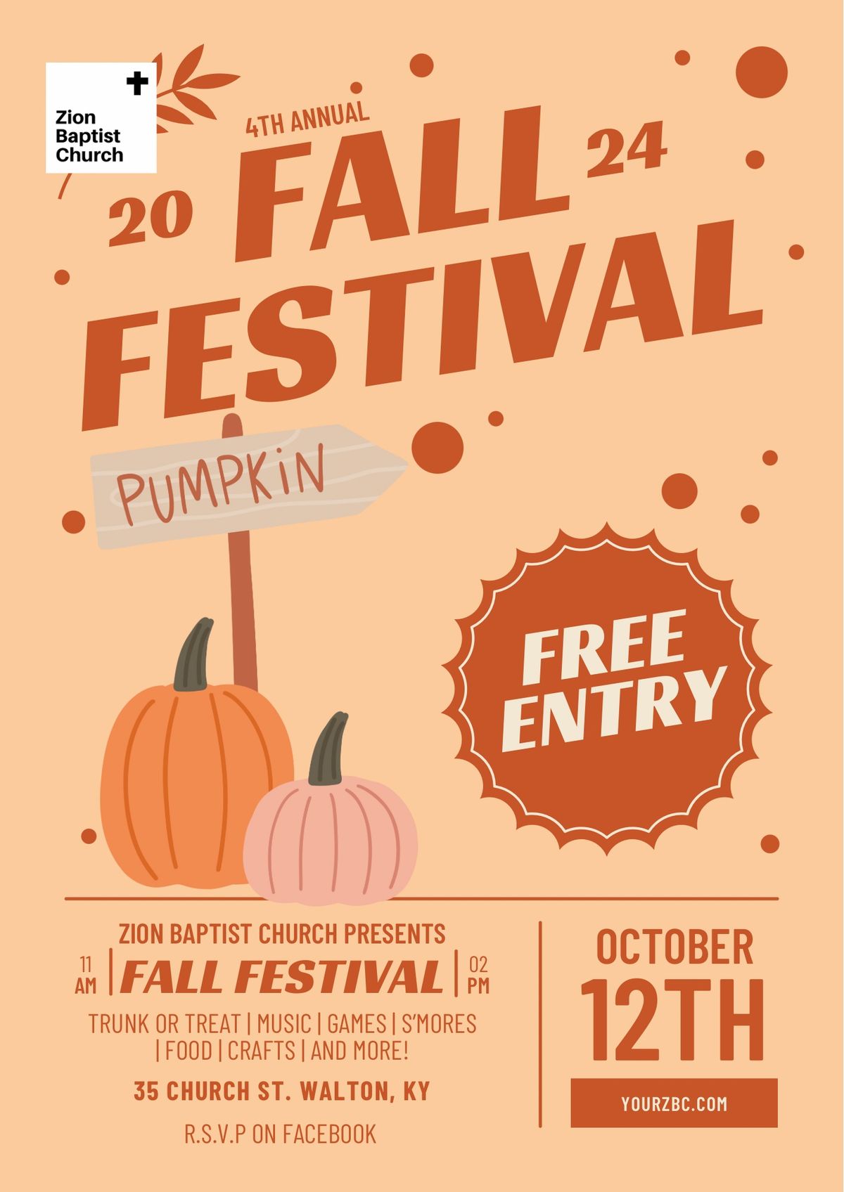 4th Annual ZBC Fall Festival 2024