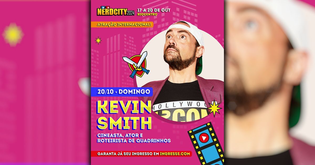 Kevin Smith at Nerd City Con Rio 2024