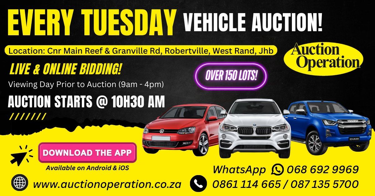 Auction Every Tuesday @ 10:30 am!