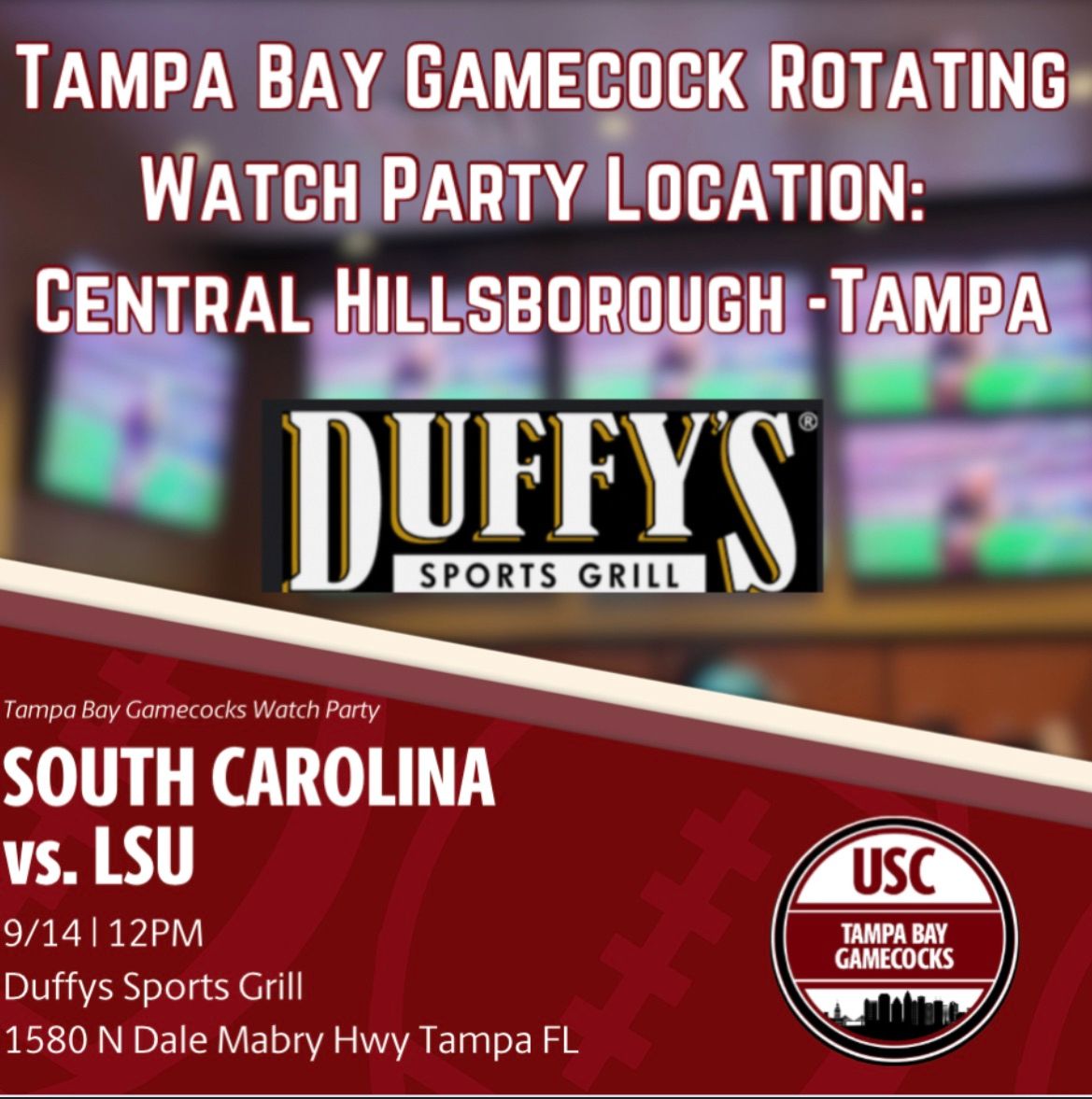 Week 3 FB Rotating Watch Party vs LSU