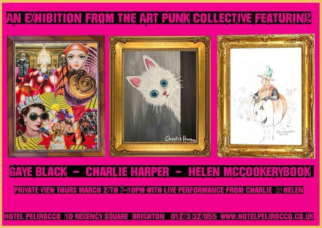 Brighton Art Exhibit with Gaye Black, Helen McCookerybook & Charlie Harper