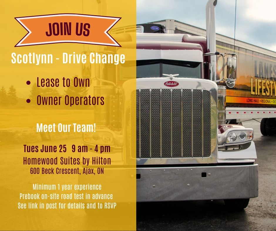 Join Scotlynn for a Driver Job Fair