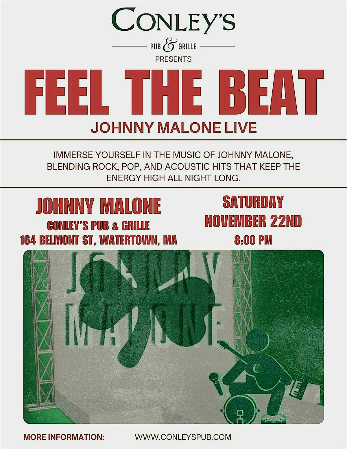 JOHNNY MALONE - LIVE!!!