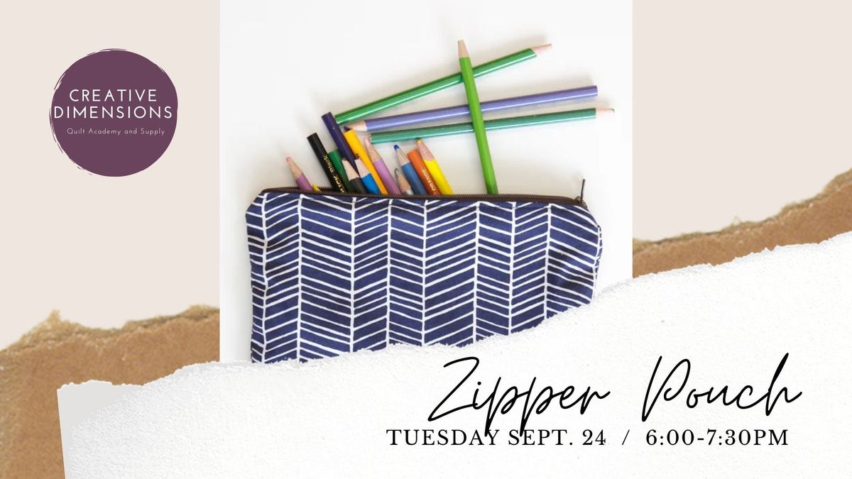 Zipper Pouch Class