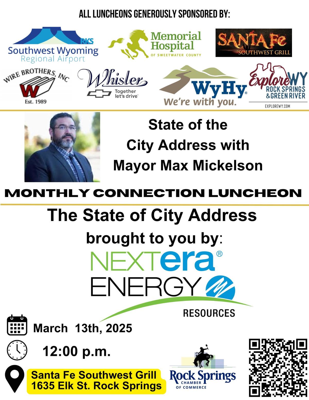 Monthly Membership Connection Luncheon - March 2025 - State of the City Address