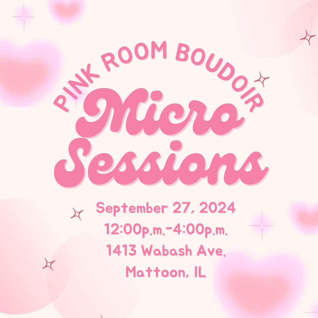 Pink Room Boudoir Micro Sessions