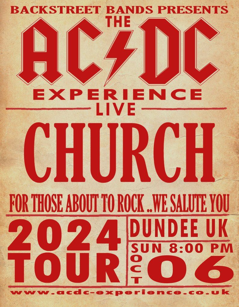 The AC\/DC Experience - Church - Dundee