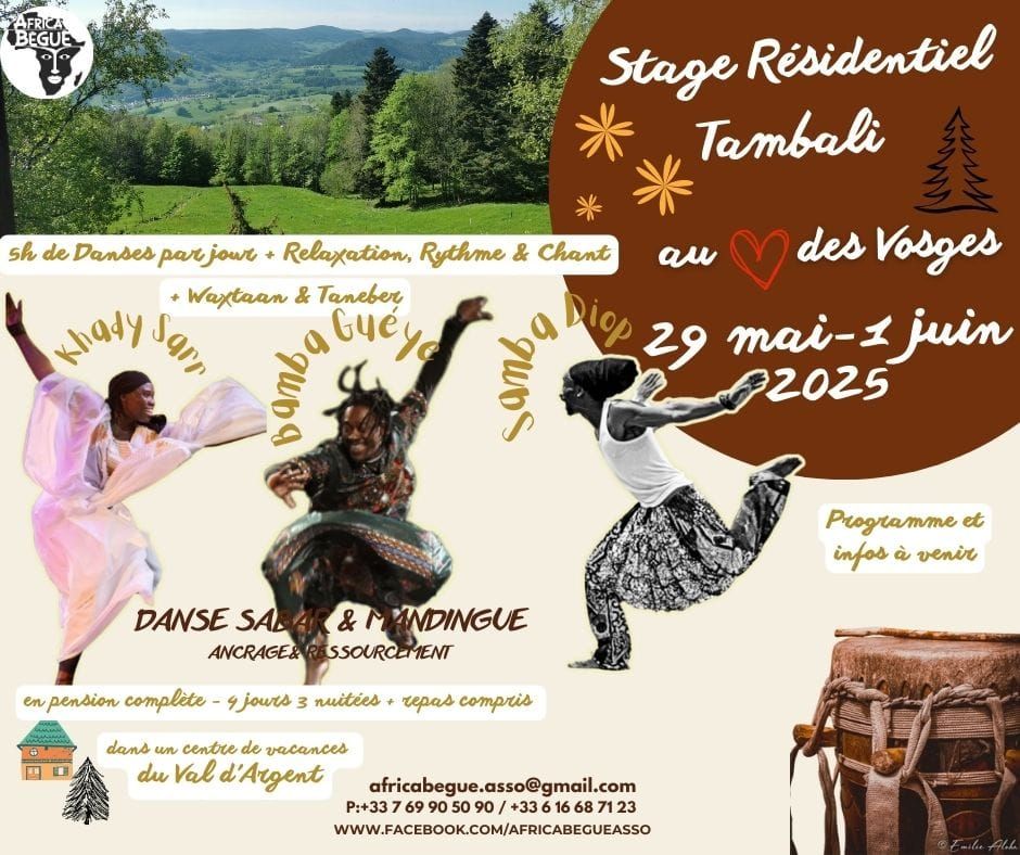 Stage r\u00e9sidentiel "Tambali" Sabar et Mandingue au Val D'Argent(68)