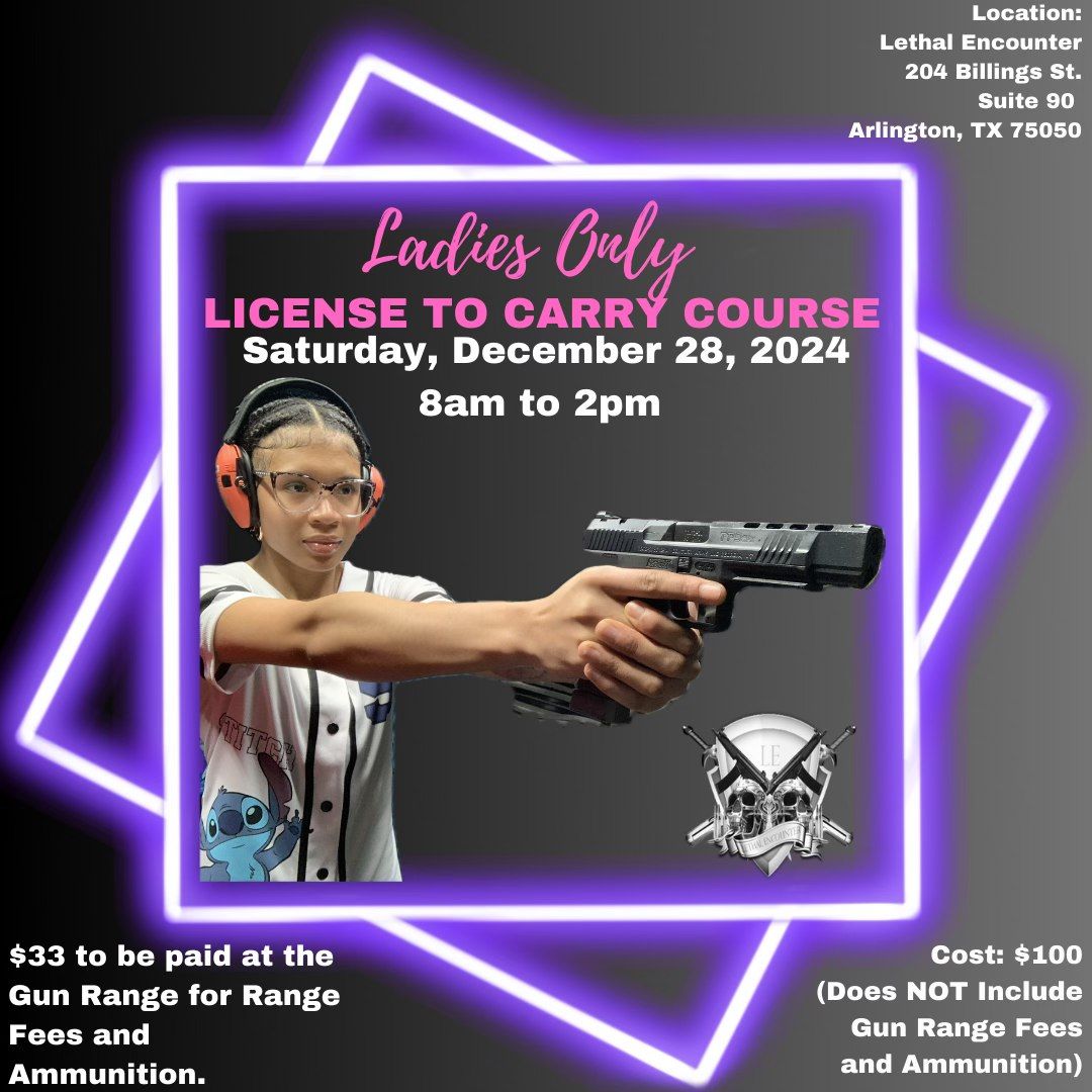 Ladies ONLY License to Carry Course