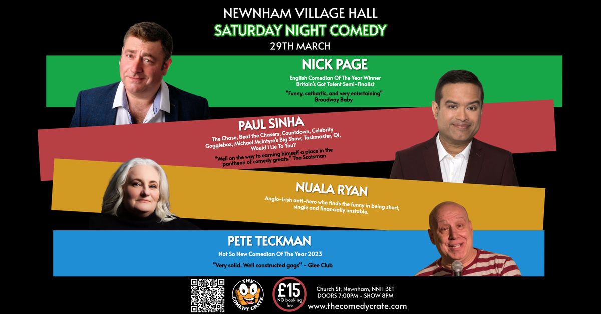 Comedy Crate at Newnham Village Hall