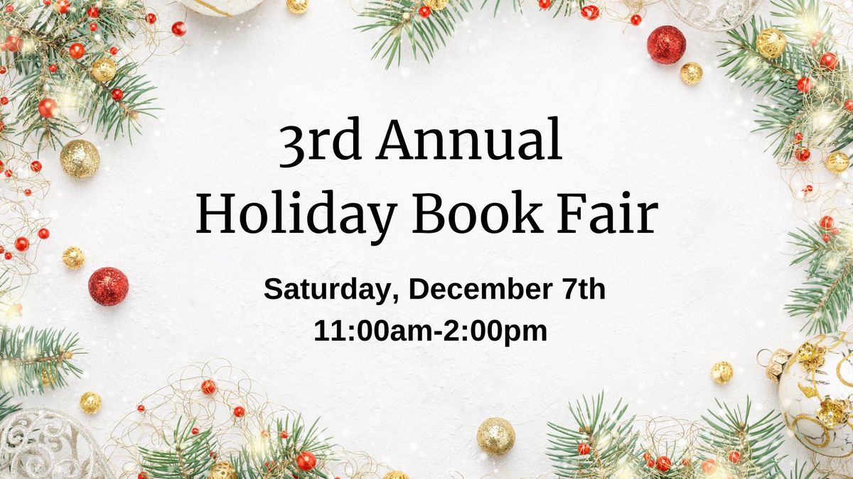 3rd Annual Holiday Book Fair