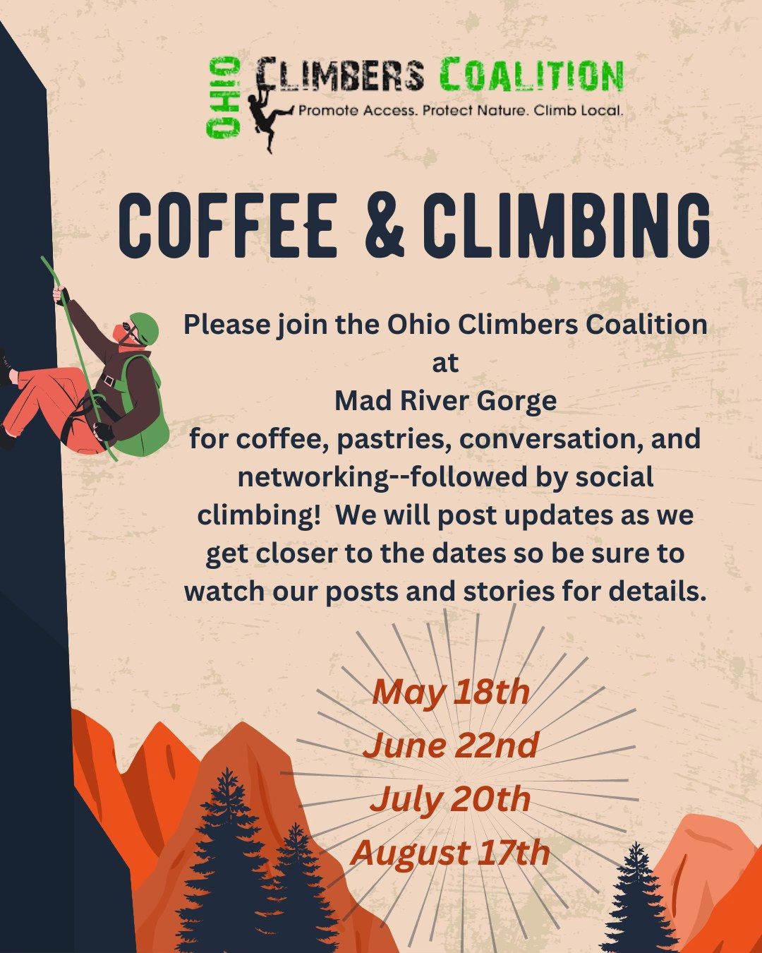 Coffee and Climb with the OCC