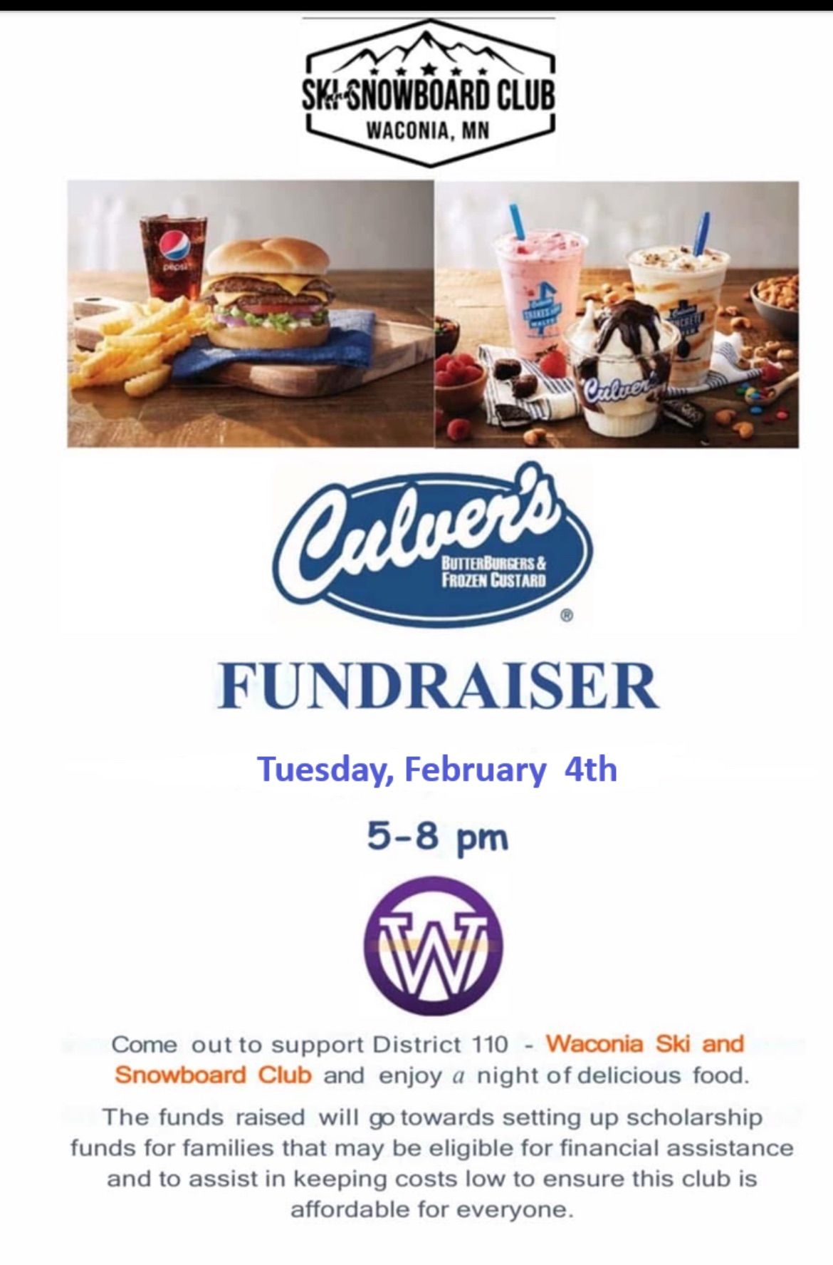 Fundraiser for Ski Club