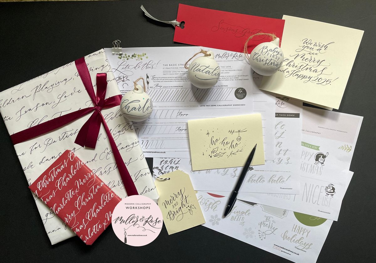 Christmas Bauble Calligraphy & Gift Wrap Workshop