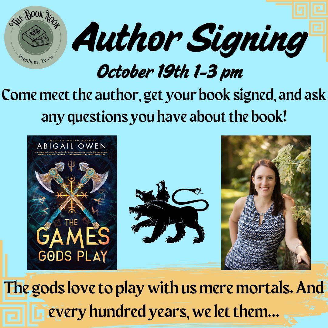 Author signing: Fantasy author Abigail Owen!