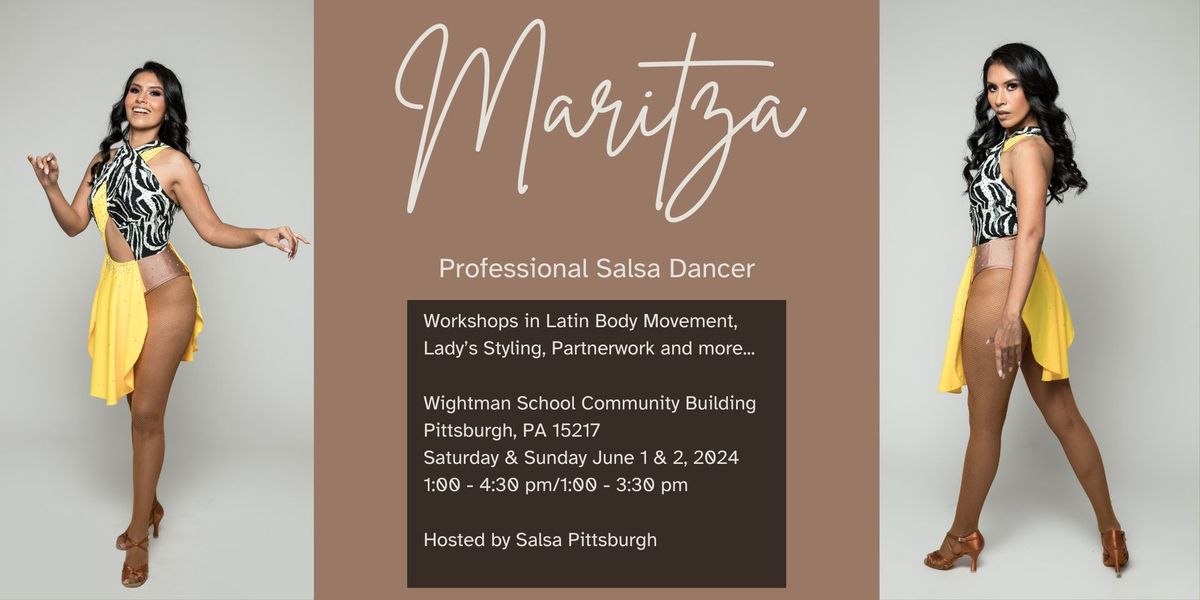 Latin Body Movement\/Styling\/Footwork Workshops with Pro Salsa Dancer, Maritza