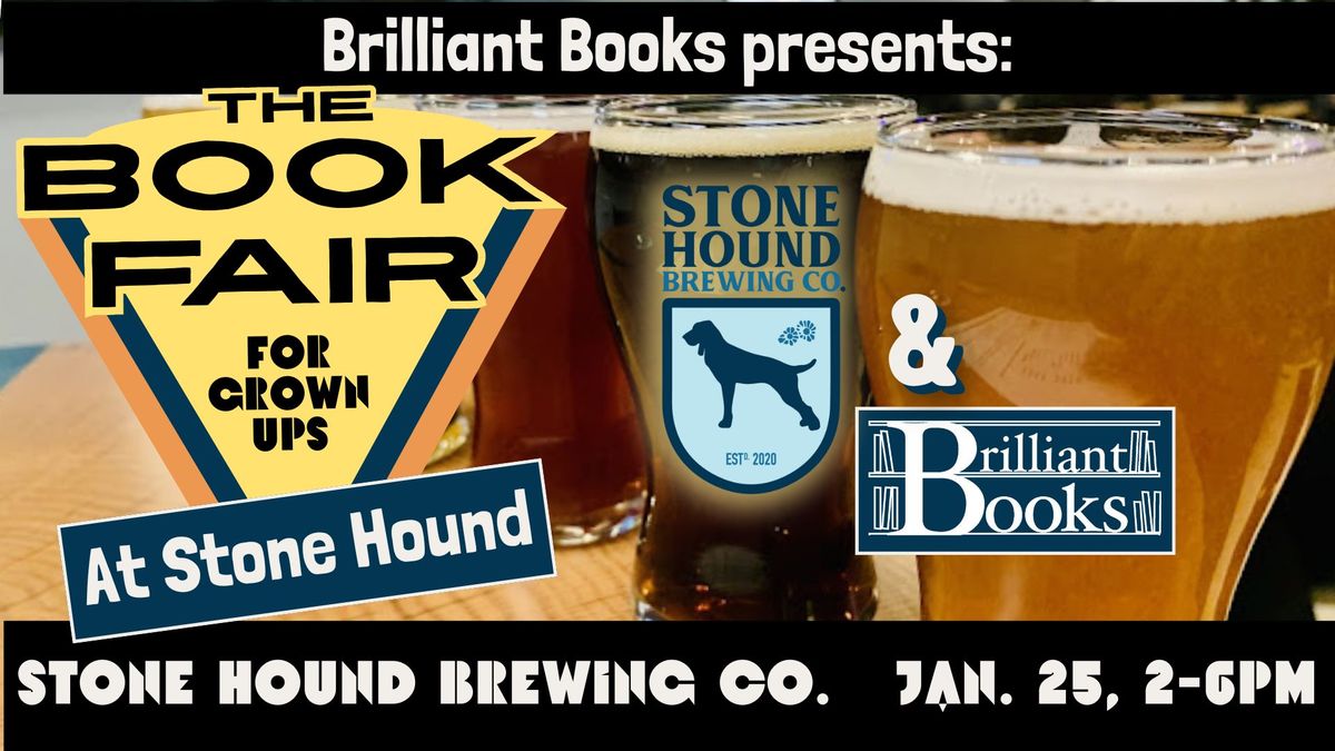 Grown Up Book Fair at Stone Hound Brewing