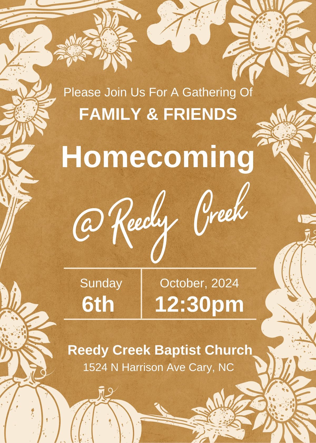  Homecoming @ Reedy Creek Baptist Church