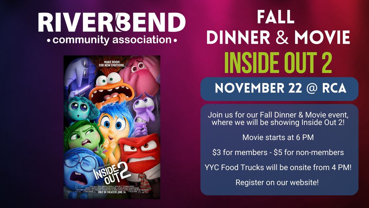 Fall - Dinner & Movie - Inside Out 2 