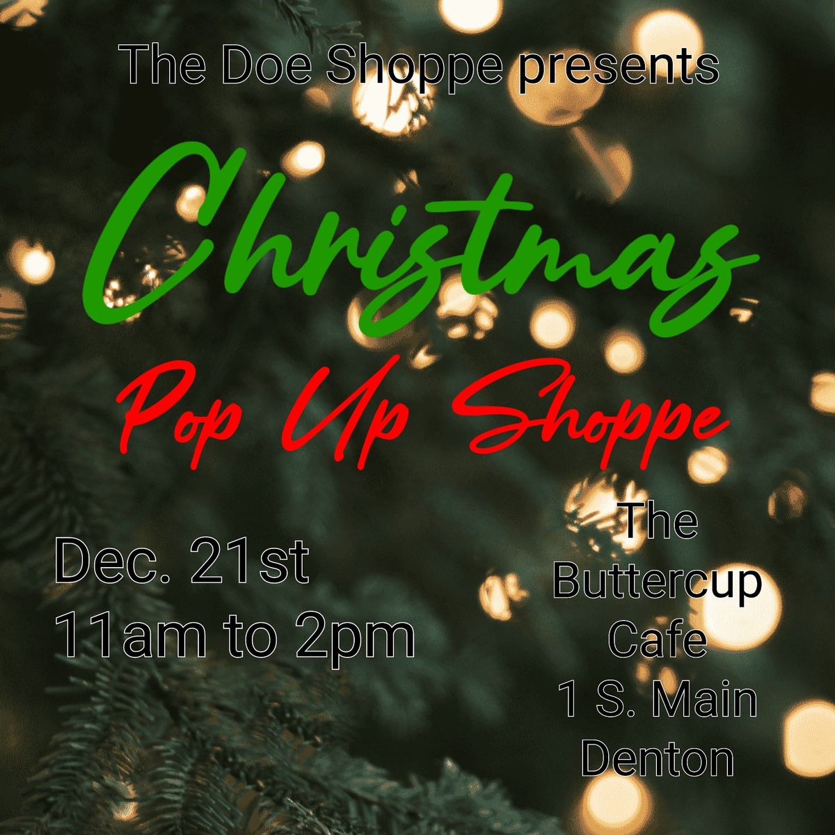 Christmas Pop Up Shoppe