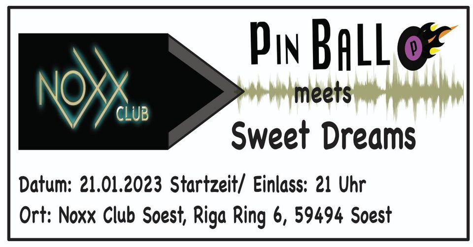 Pinball Party meets Sweet Dreams, die 80er\/ 90er Party im Noxx Club Soest