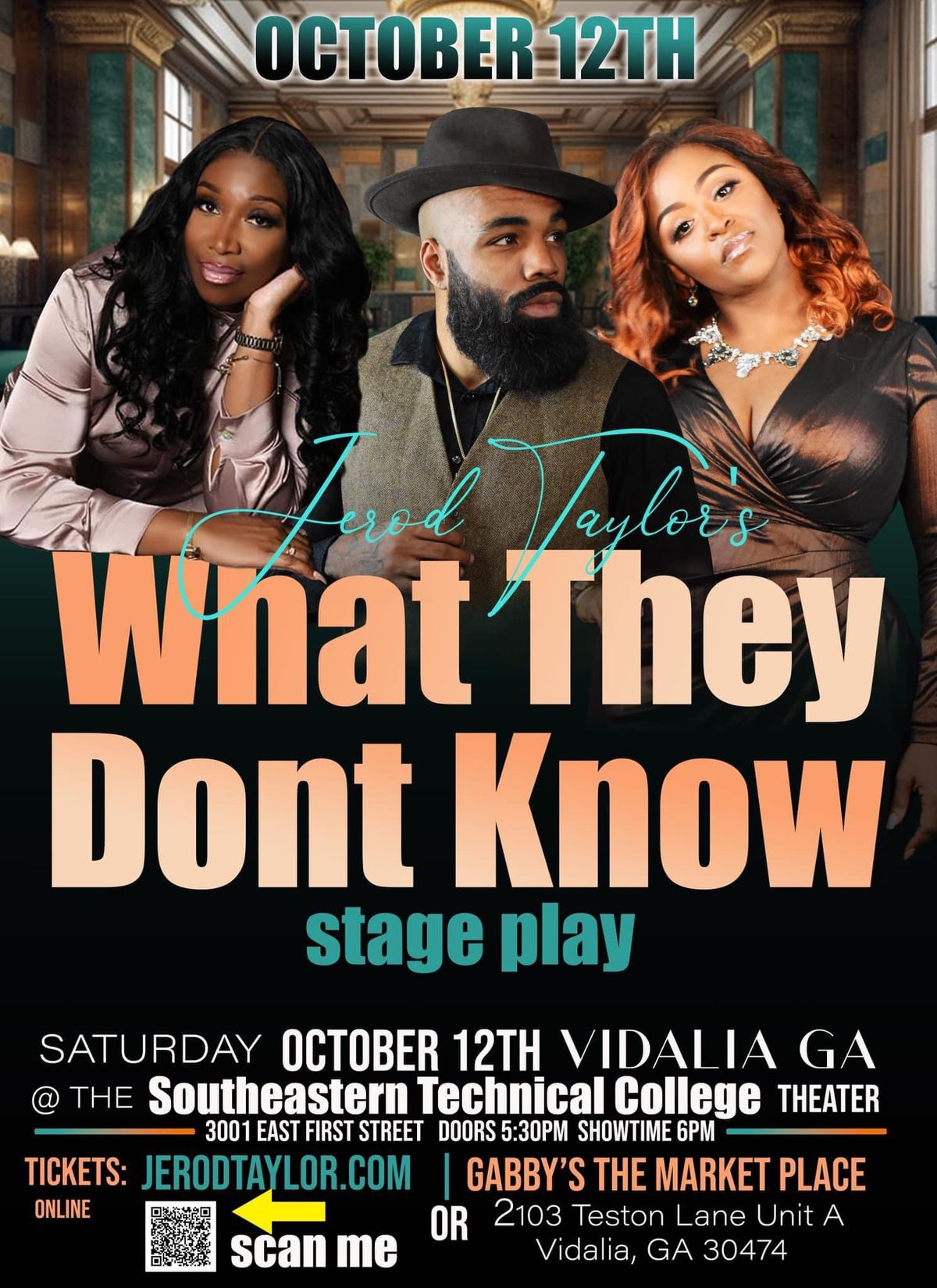 Jerod Taylor\u2019s What They Don\u2019t Know Stage Play