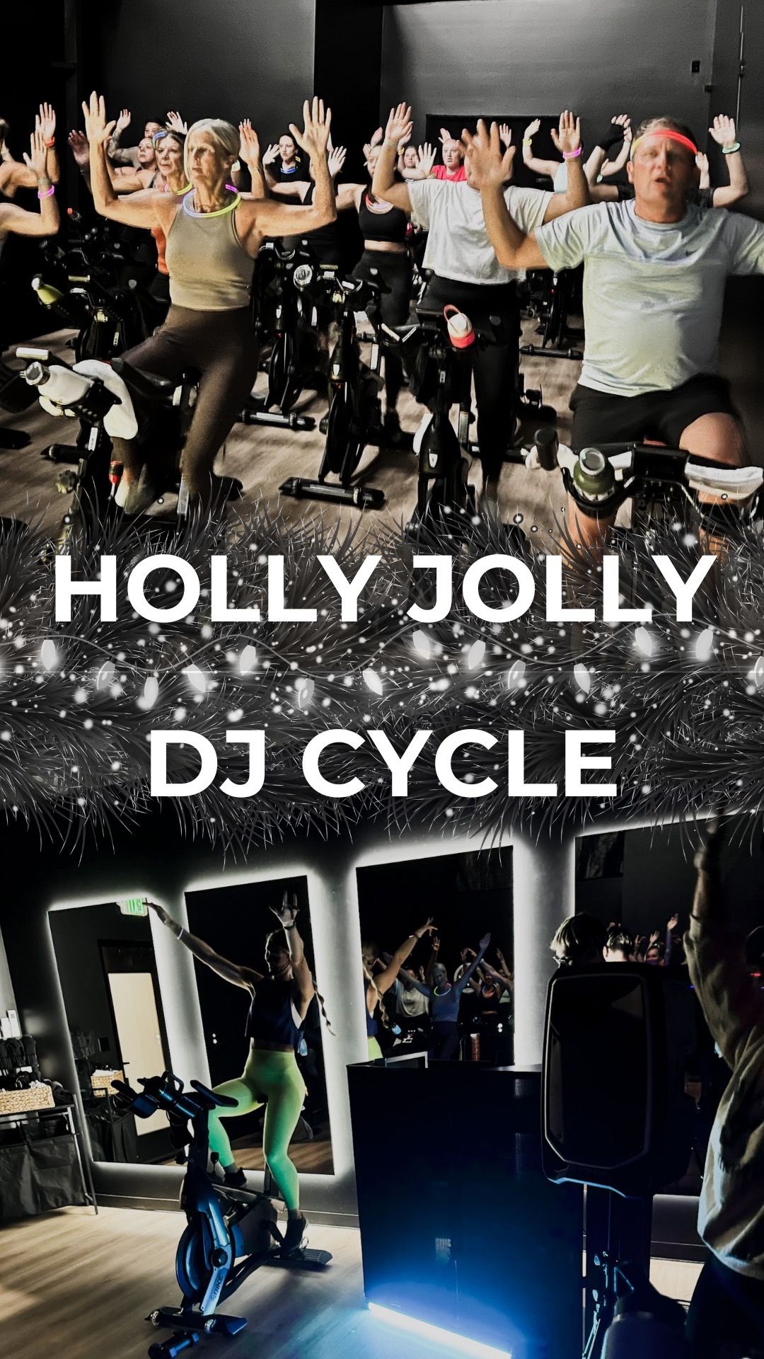 HOLLY JOLLY DJ CYCLE CLASSES - CHRISTMAS EVE 