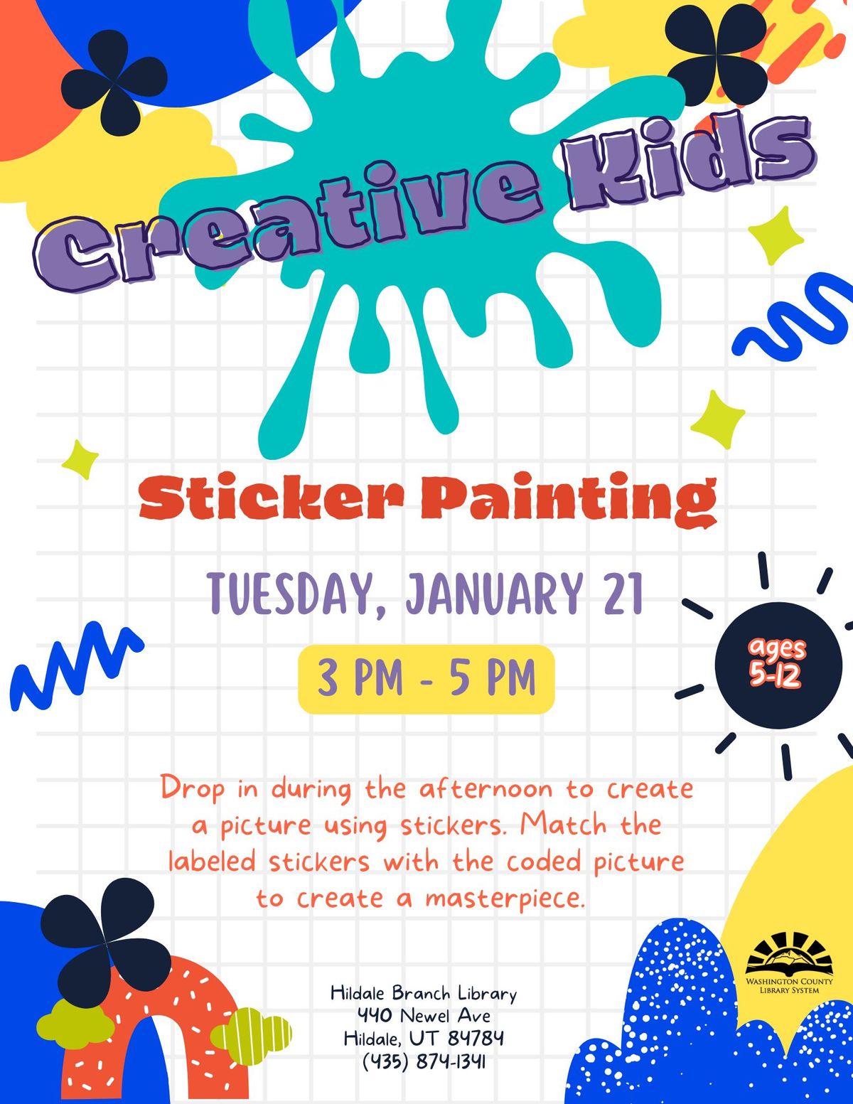 Creative Kids: Sticker Painting