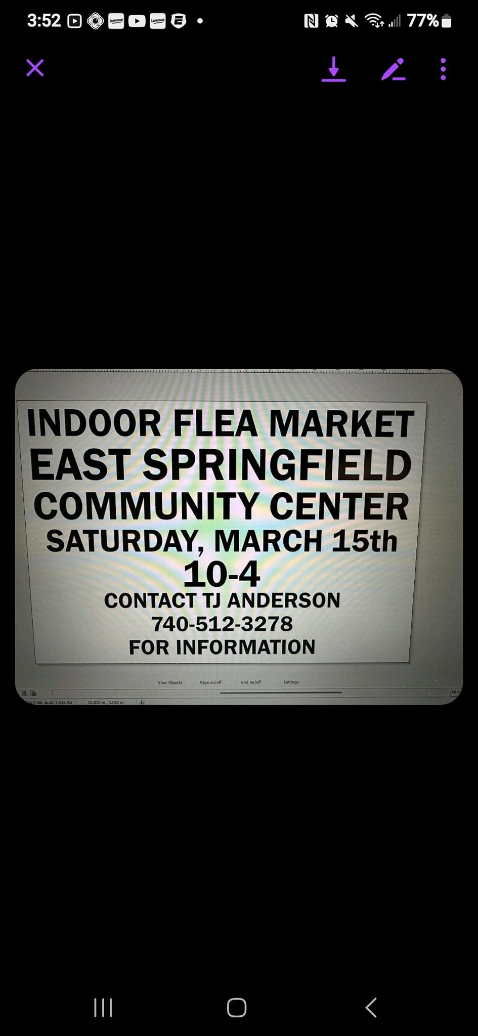 spring indoor fleamarket with great food