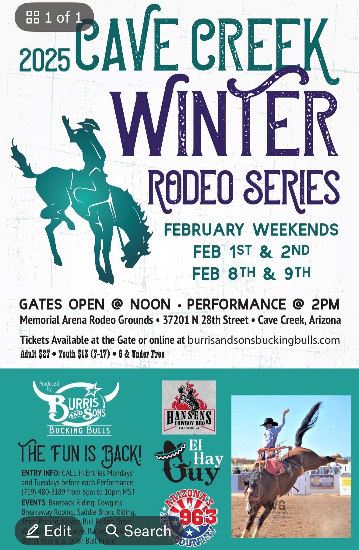 Cave Creek Winter RODEO Series 