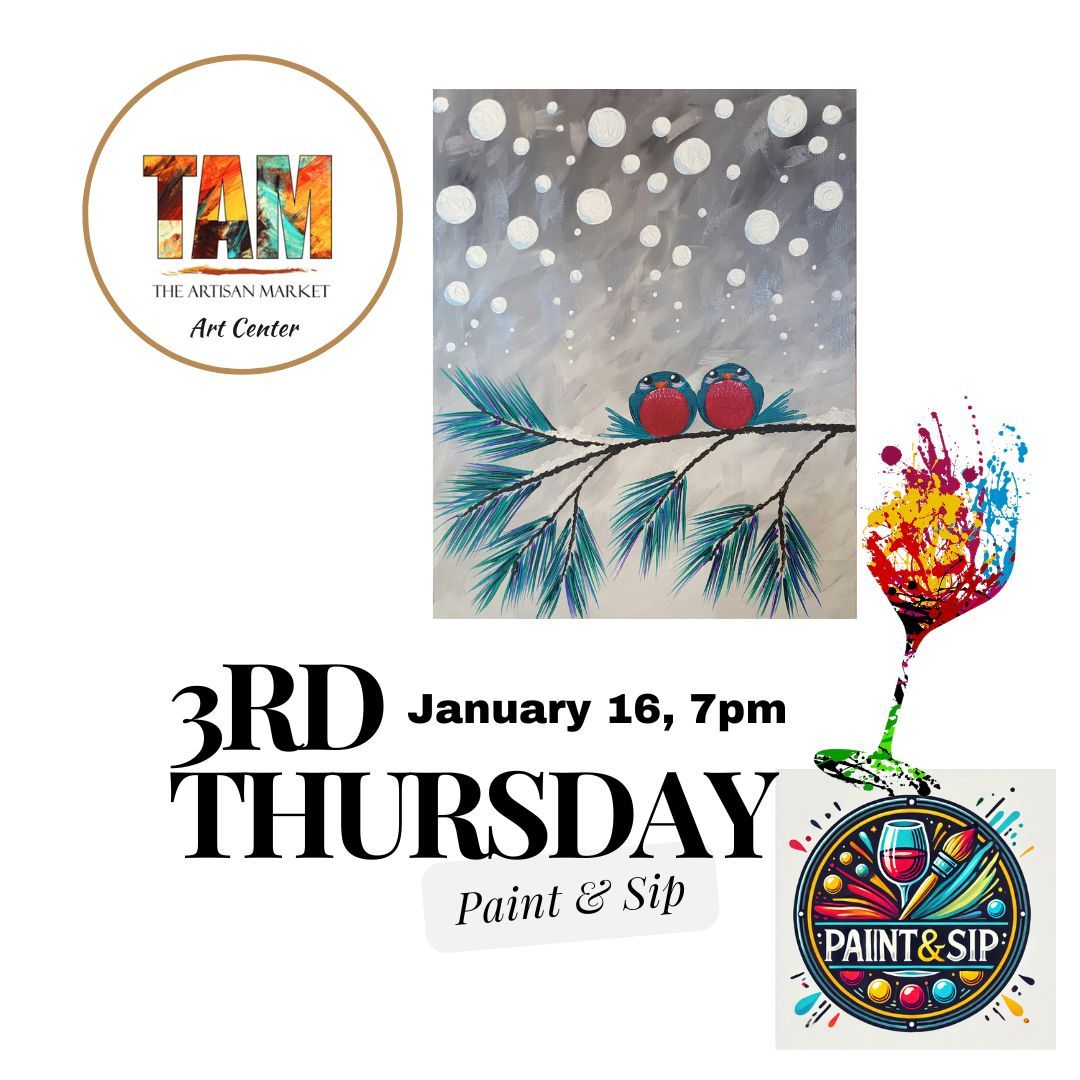 3rd Thursday Paint and Sip