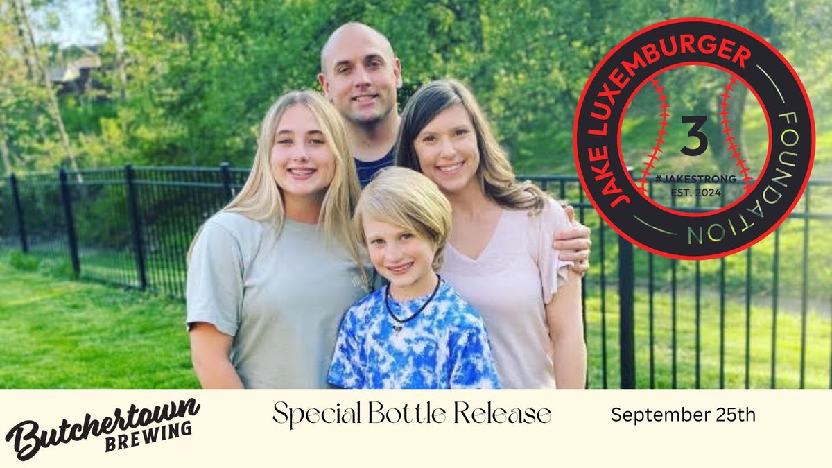 Jake Luxemburger Foundation Bottle Release