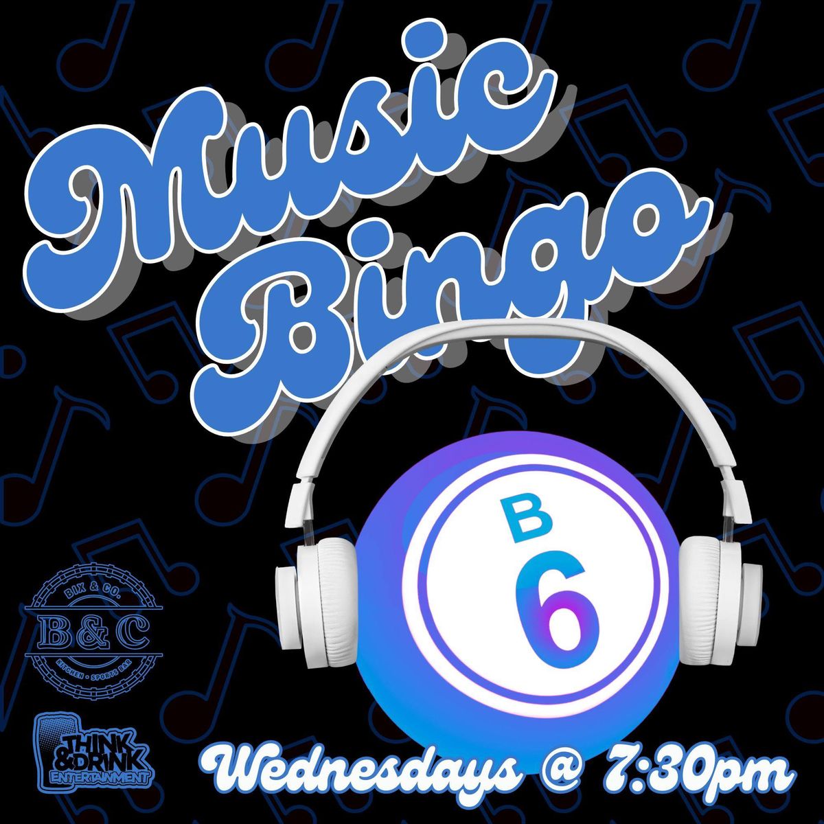 Music Bingo @ Bix & Co. (West Des Moines, IA) \/ Wednesdays @ 7:30pm