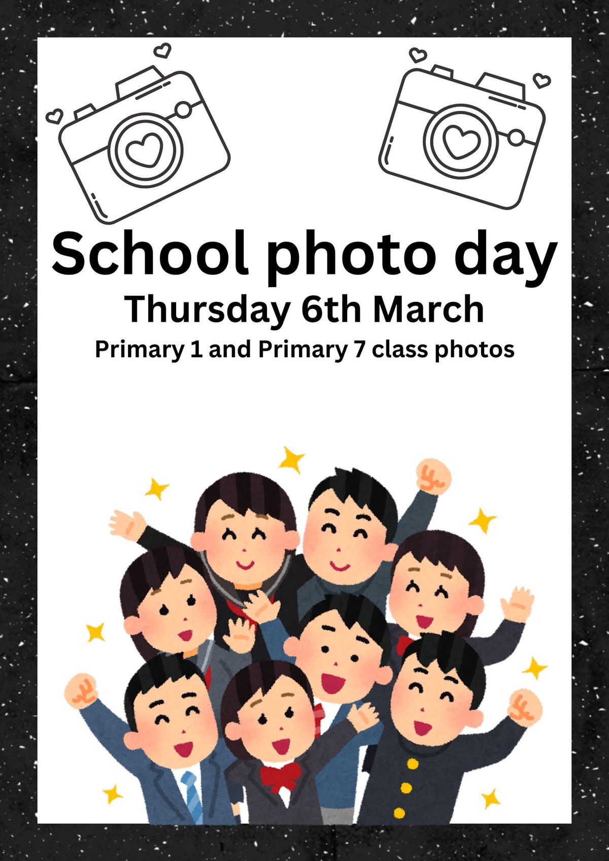 Class photos for P1 & P7