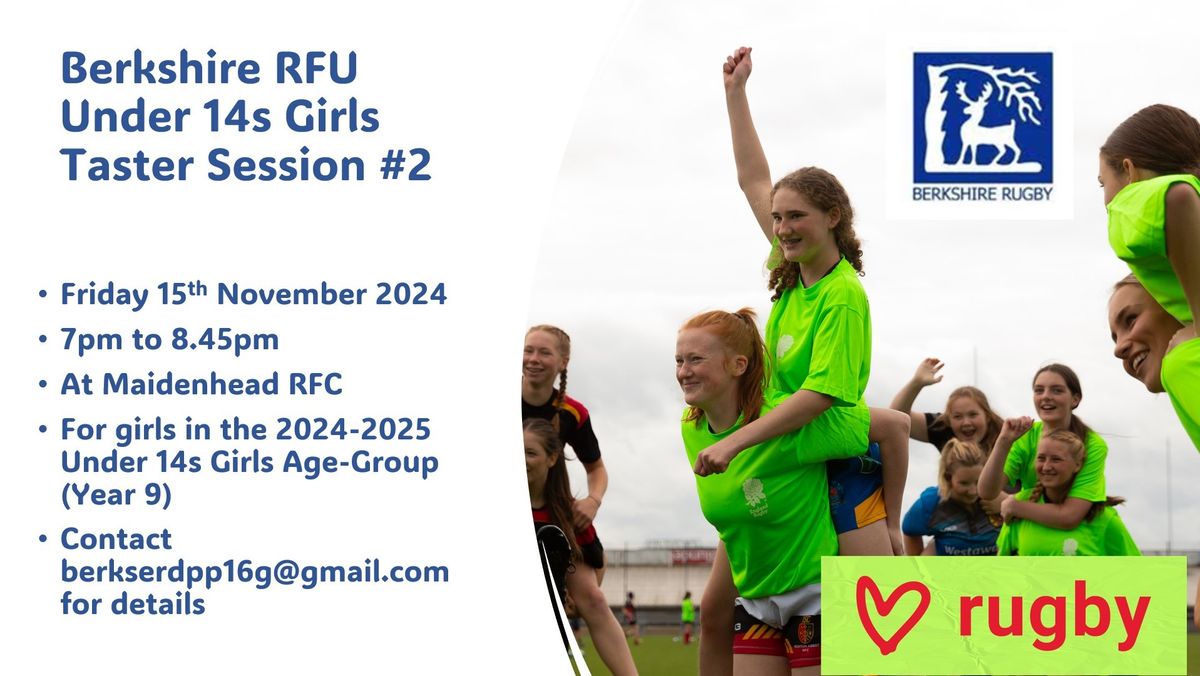 Berkshire RFU Under 14s Girls Taster Session #2