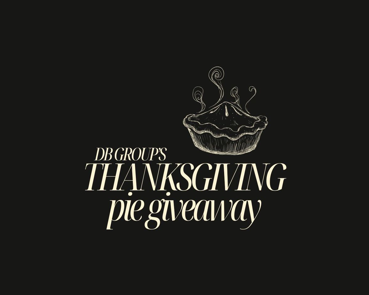 DB Group's Annual Thanksgiving Pie Giveaway