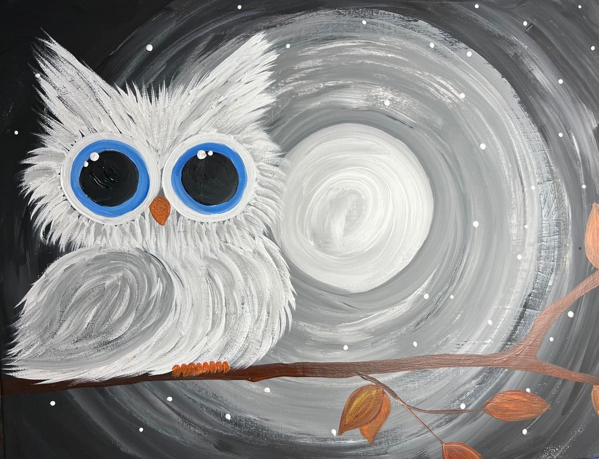 Let\u2019s Paint - Winter Owl  @ Ahi Fresh Wok & Jiuba - St George