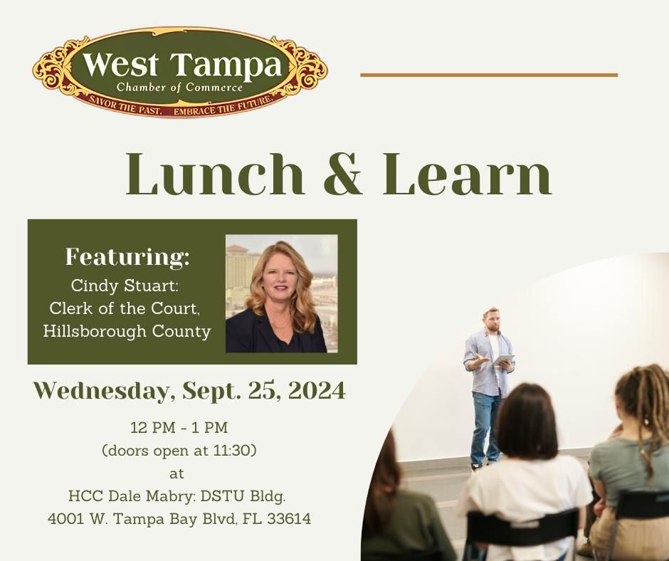 September 2024 - WTC Lunch & Learn hosted by HCC: Dale Mabry Campus