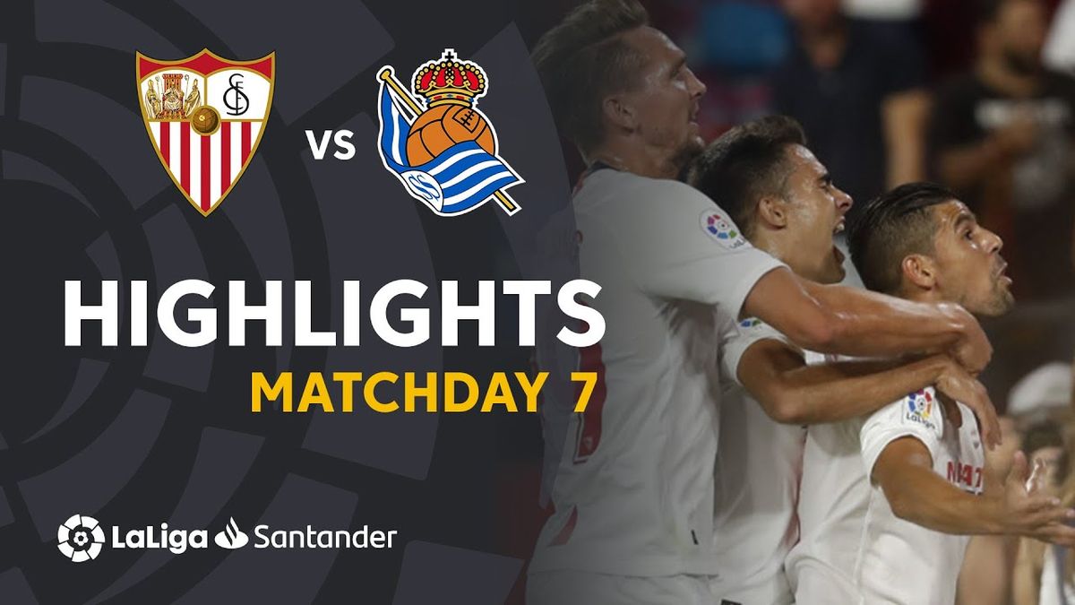 Sevilla FC vs Real Sociedad at Estadio Ramon Sanchez Pizjuan