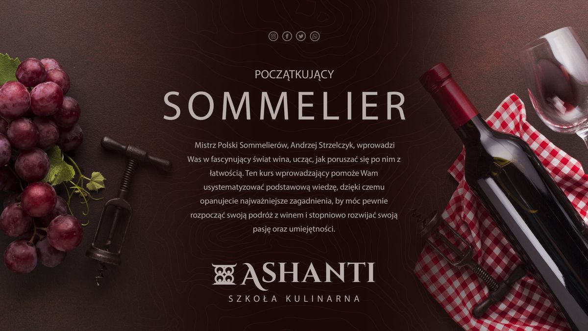 Szkolenie: Pocz\u0105tkuj\u0105cy Sommelier | Andrzej Strzelczyk