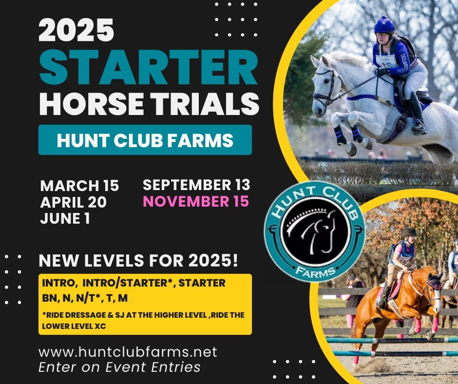 Starter Horse Trials at Hunt Club Farms